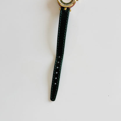 Gucci 1990s Sherry Round Dial Gold Plated Watch