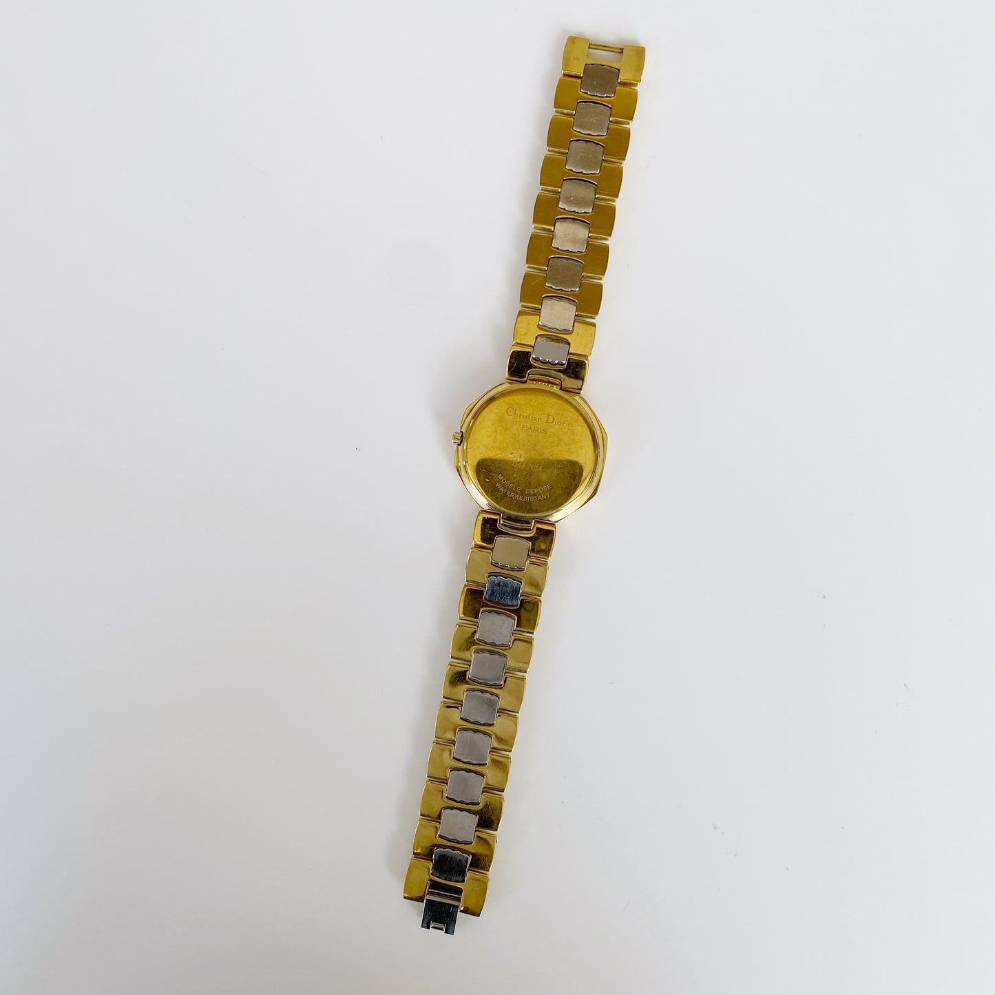 Dior 1990s Octagon Date Two Tone Watch