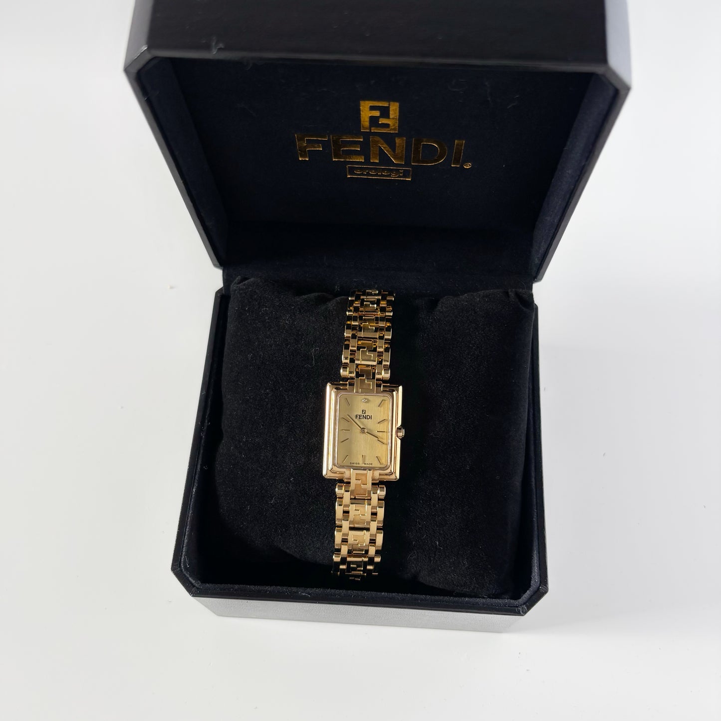 Fendi 1990s Gold Plated Watch Limited Edition (only 2,500 pieces made)