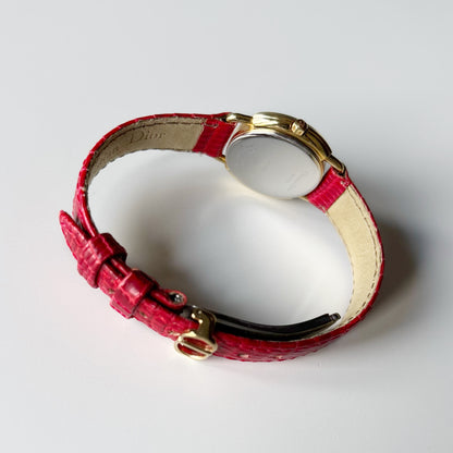 Dior 1990s Seashell Dial Gold Plated Watch