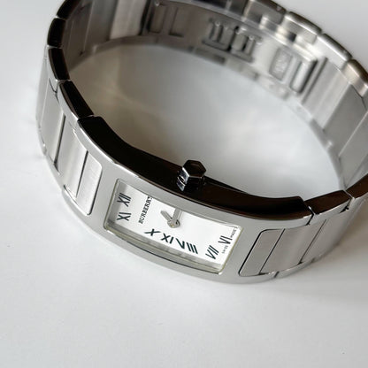 Burberry 1990s Tank Silver Watch