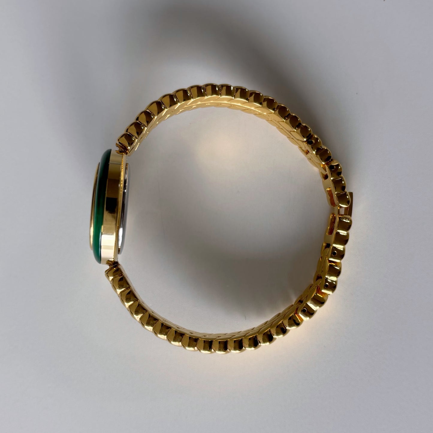 Dior 1990s Interchangeable Bezel Gold Plated Watch with 3 bezels