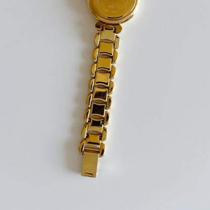 Fendi 1990s Seashell Dial Gold Plated Watch