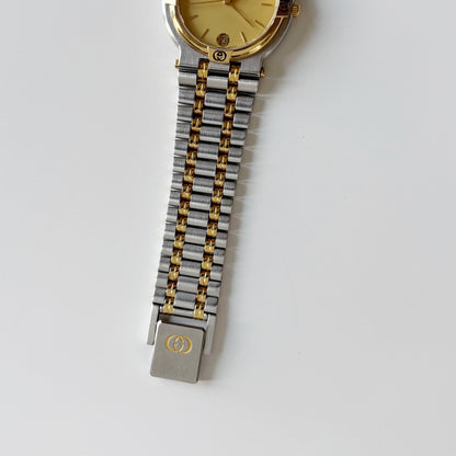 Gucci 1990s Date Round Dial Two Tone (Large)