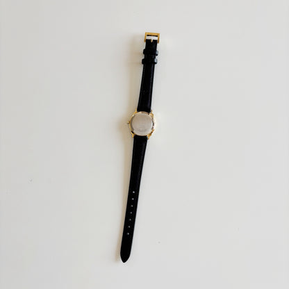 Dior 1990s Round Dial Date Gold Plated Watch
