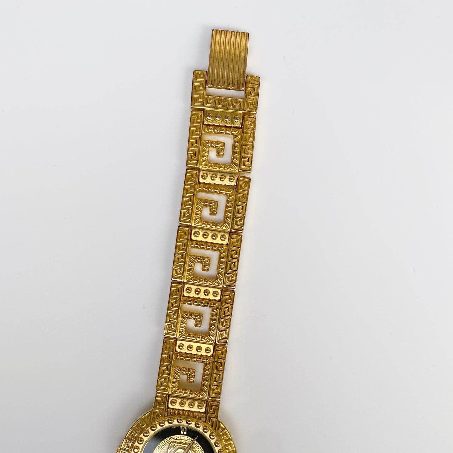 Gianni Versace Signature 1990s 18K Gold Plated Watch