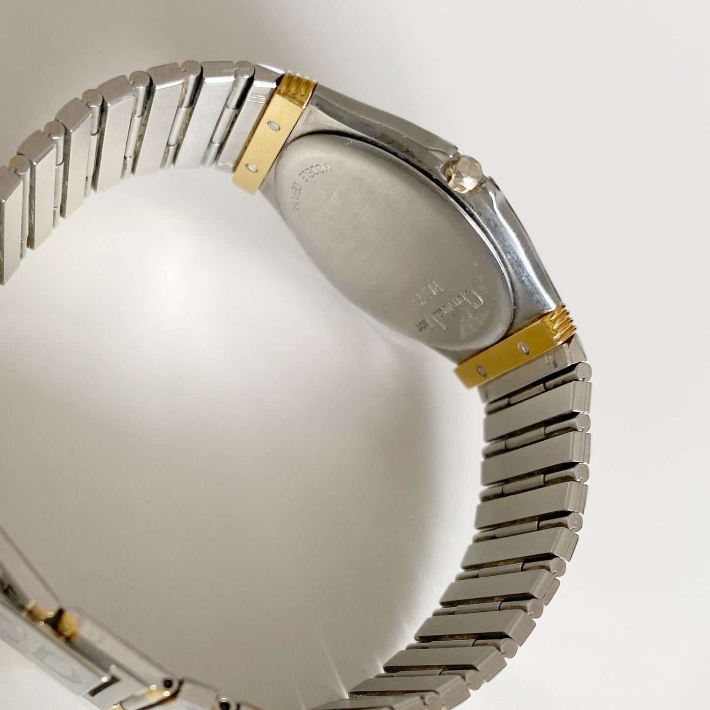 Dior 1990s Date Round Dial Two Tone Watch (Large)