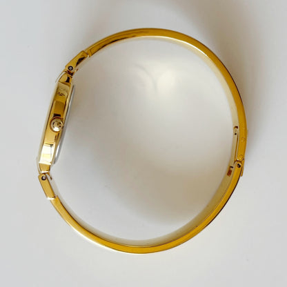 Givenchy 1990s Gold Plated Bangle Watch
