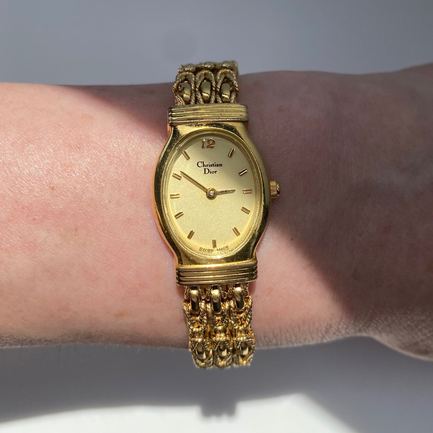 Dior 1990s Gold Plated Watch