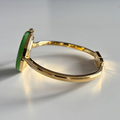 Gucci 1990s Interchangeable Bezel Gold Plated Bangle Watch with 12 bezels, case