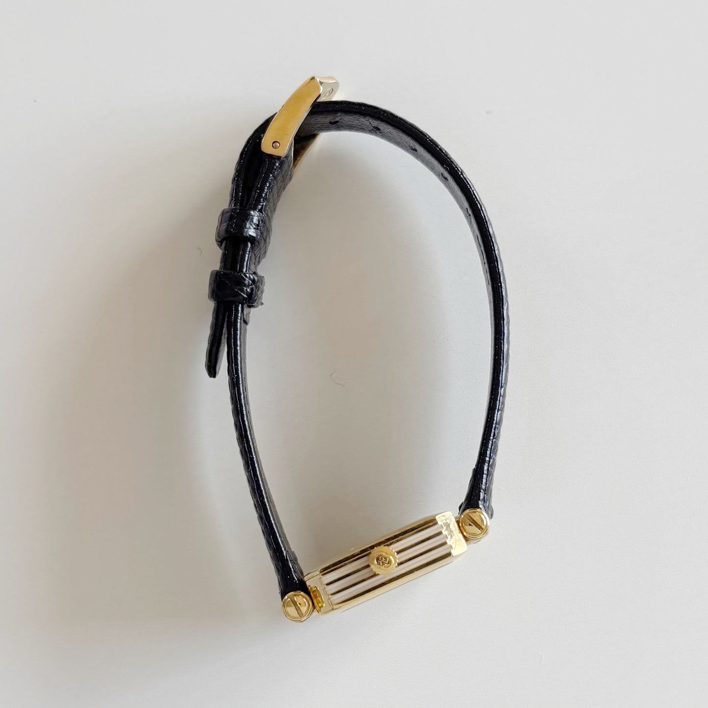 Gucci 1980s Square Dial Gold Plated Watch