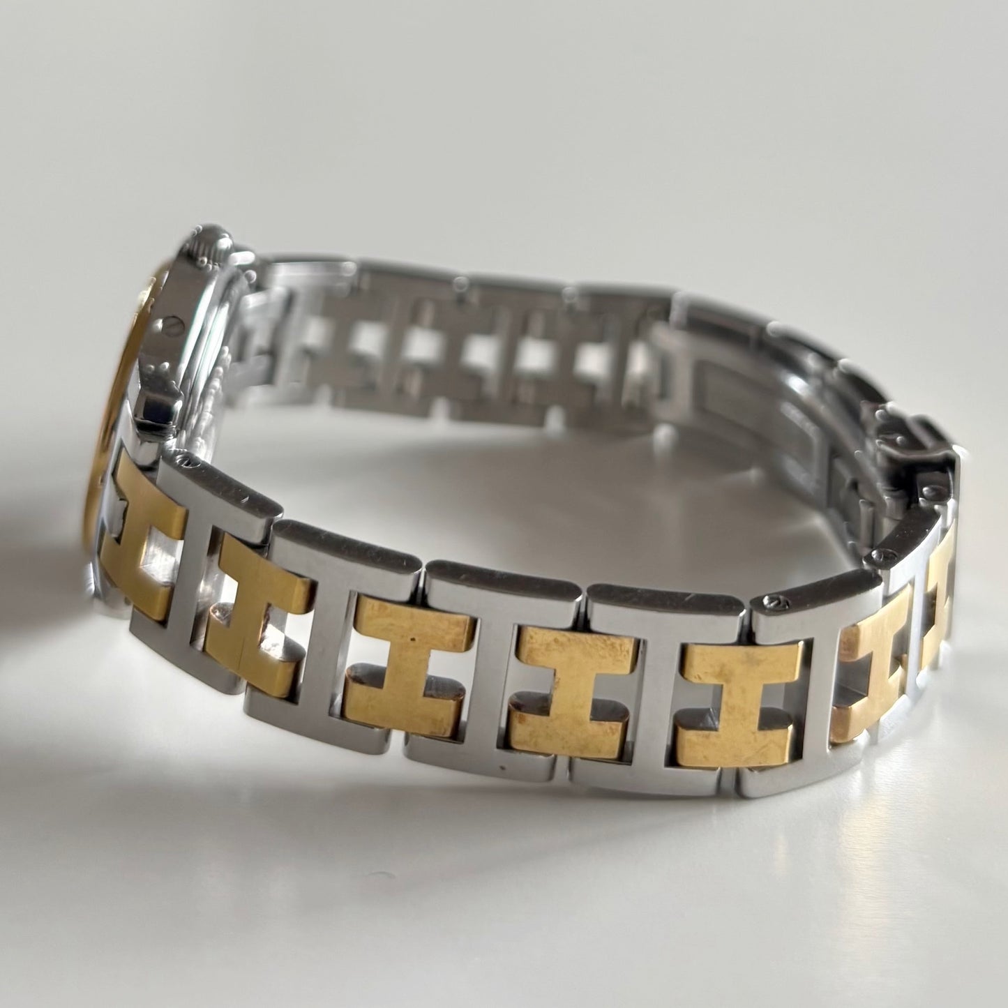 Hermes 1990s Clipper Two Tone Watch