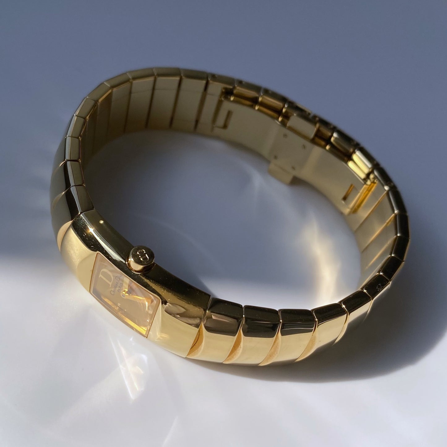 Dior Early 2000s Diorific Gold Plated Watch