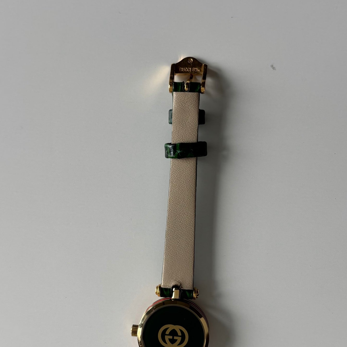 Gucci 1990s Green Dial Sherry Gold Plated Watch