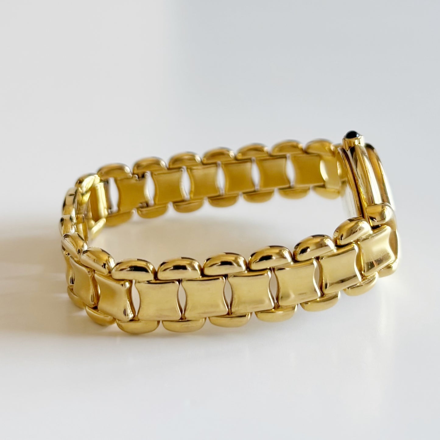 Fendi 1990s Seashell Dial Gold Plated Watch