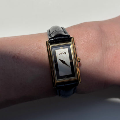 Gucci 1990s Tank Gold Plated Watch