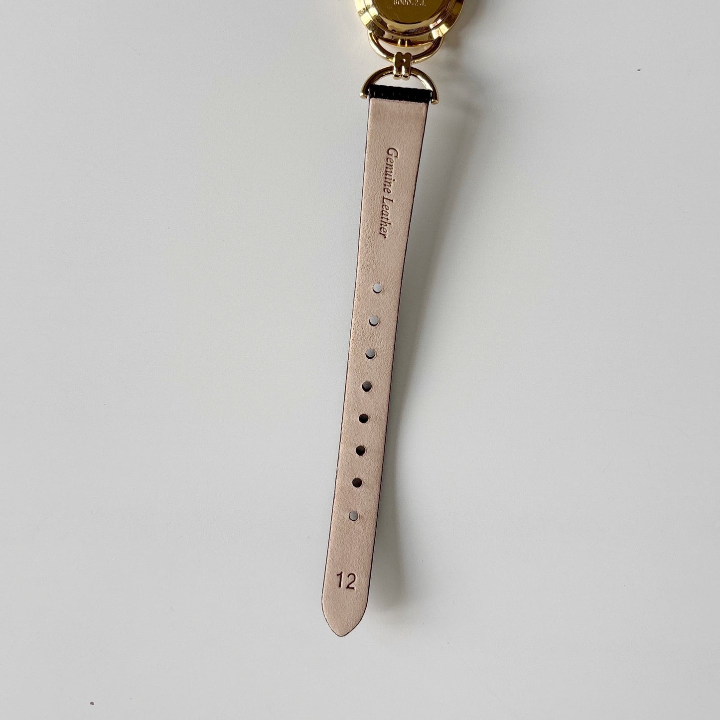 Gucci 1990s Round Dial Horsebit Gold Plated Watch