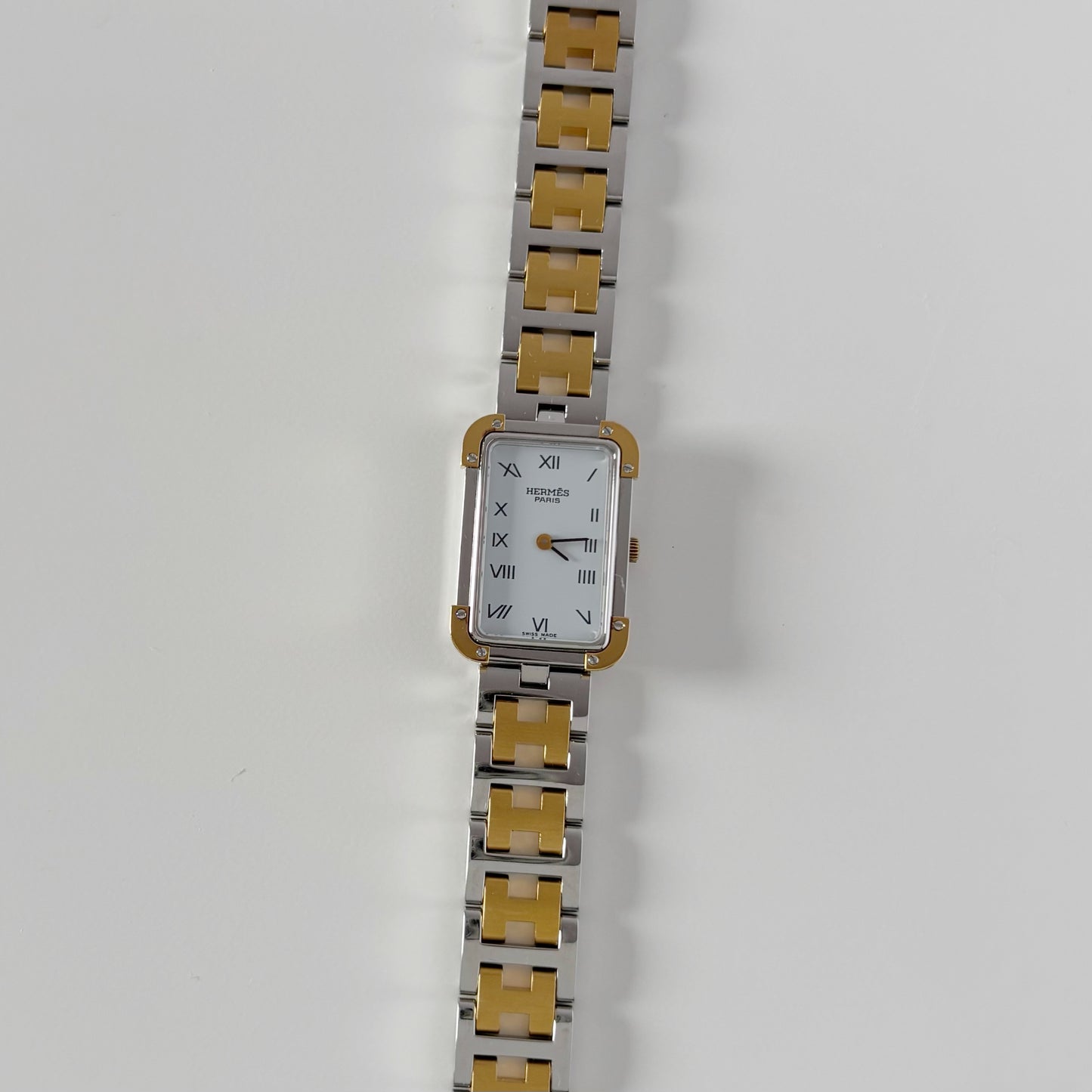 Hermes 1990s Croisier Two Tone Watch