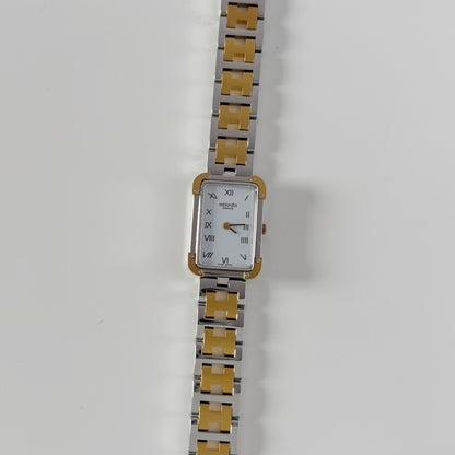 Hermes 1990s Croisier Two Tone Watch