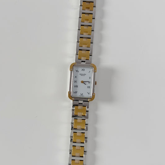 Hermes 1990s Croisier Two Tone Watch