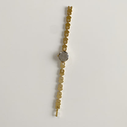 Givenchy 1990s Round Dial Gold Plated Watch