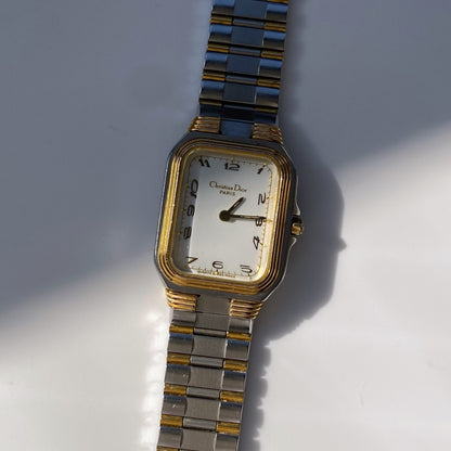 Dior 1990s Two Tone Watch