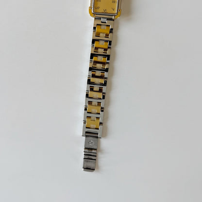 Hermes 1990s Croisier Two Tone Watch
