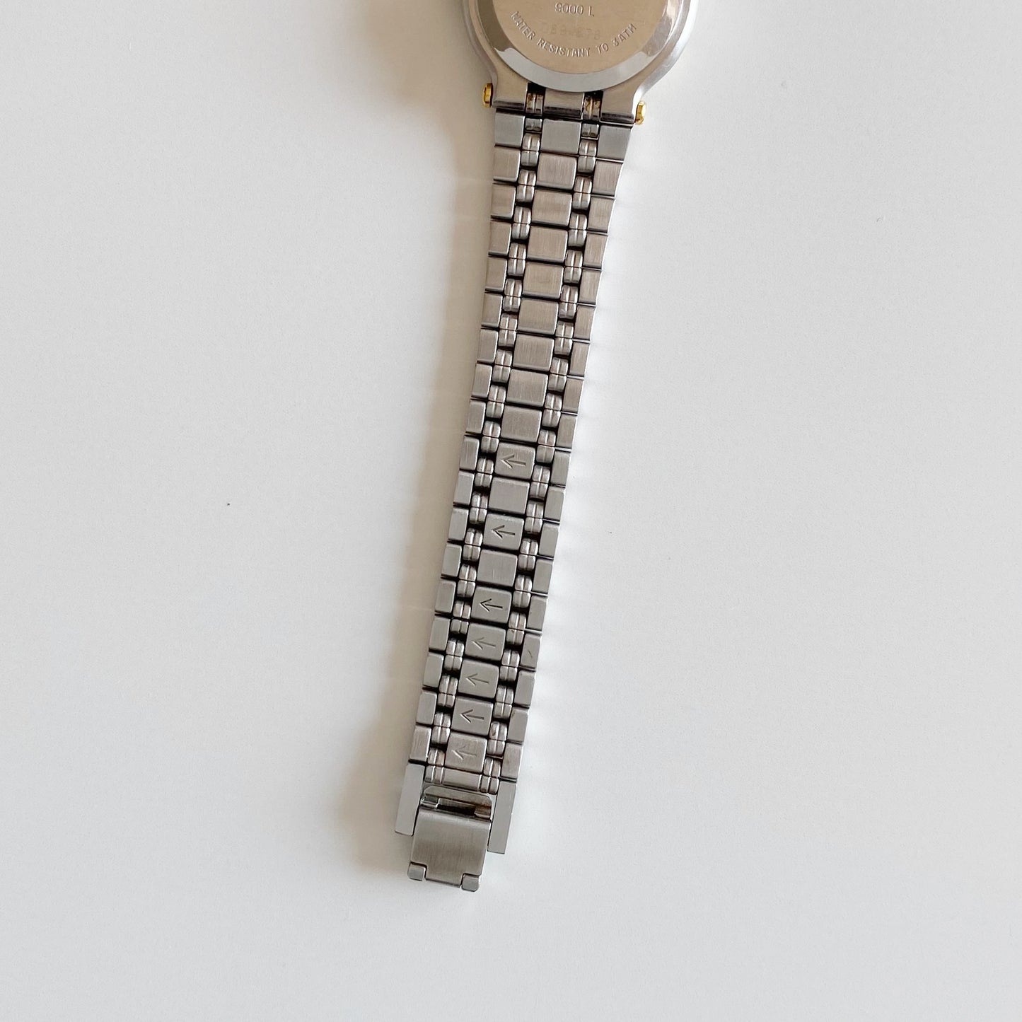 Gucci 1990s Date Round Dial Two Tone Watch