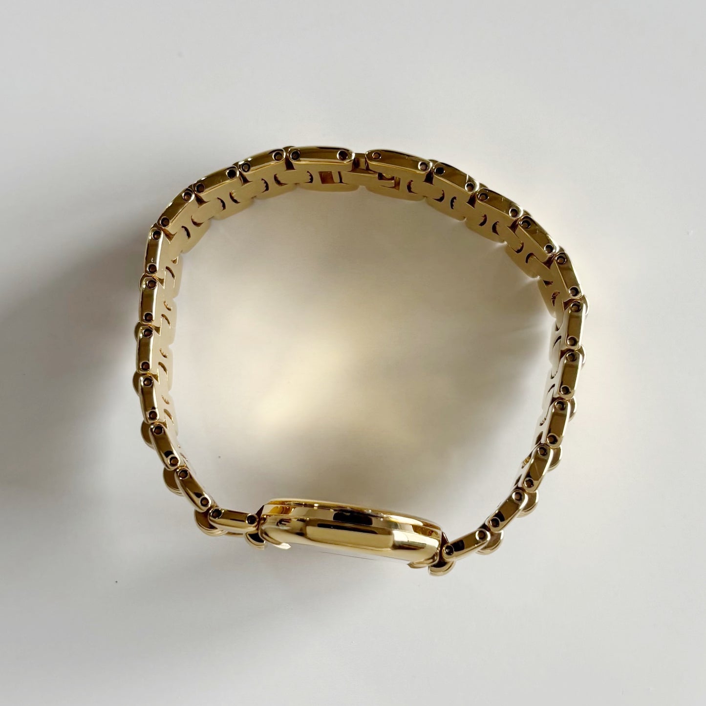 Dior 1990s Octagon Gold Dial Gold Plated Watch