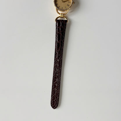 Gucci 1990s Gold Dial Horsebit Gold-Plated Watch