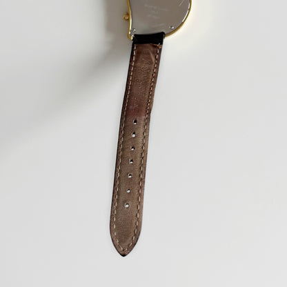Yves Saint Laurent 1990s Heart Shaped Dial Gold Plated Watch