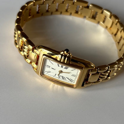 Yves Saint Laurent 1990s Tank Gold-Plated Watch