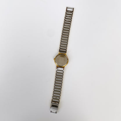 Yves Saint Laurent 1990s Two Tone Round Watch