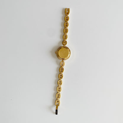Gucci 1990s Interchangeable Bezel Gold Plated Watch with 6 bezels, case (167mm)