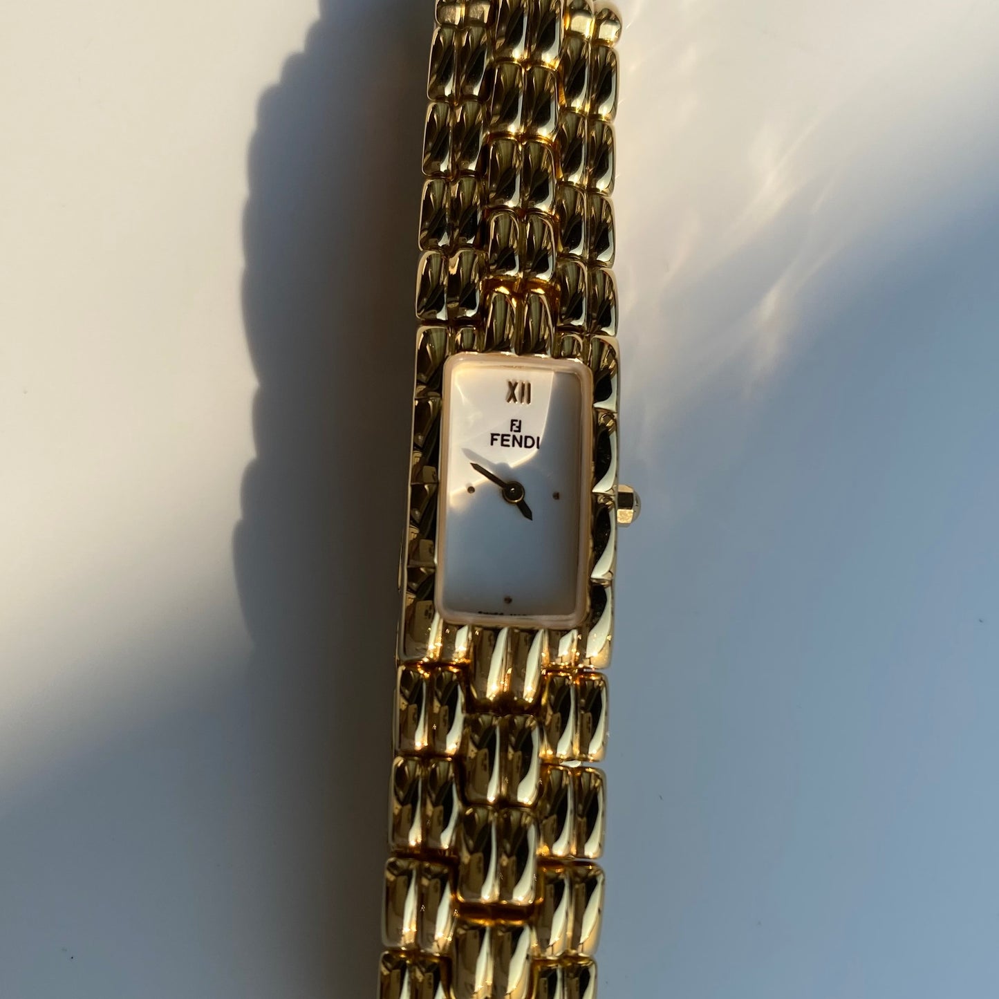 Fendi 1990s Gold Plated Watch