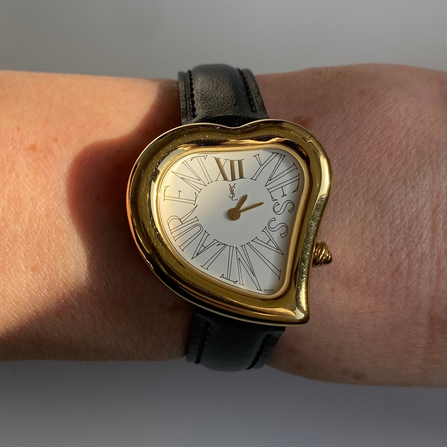 Yves Saint Laurent 1990s Heart Shaped Watch