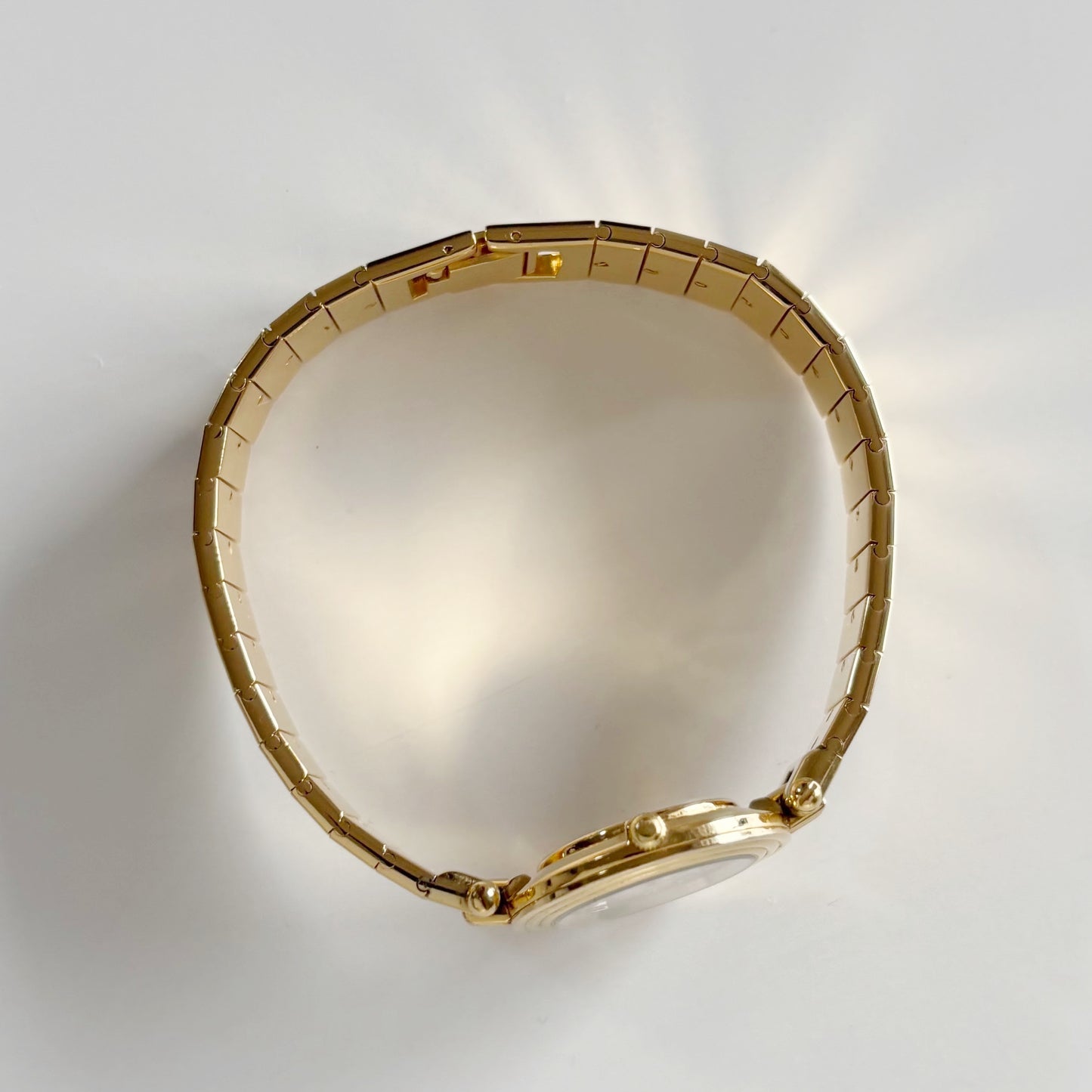 Dior 1990s Round Dial Gold Plated Watch