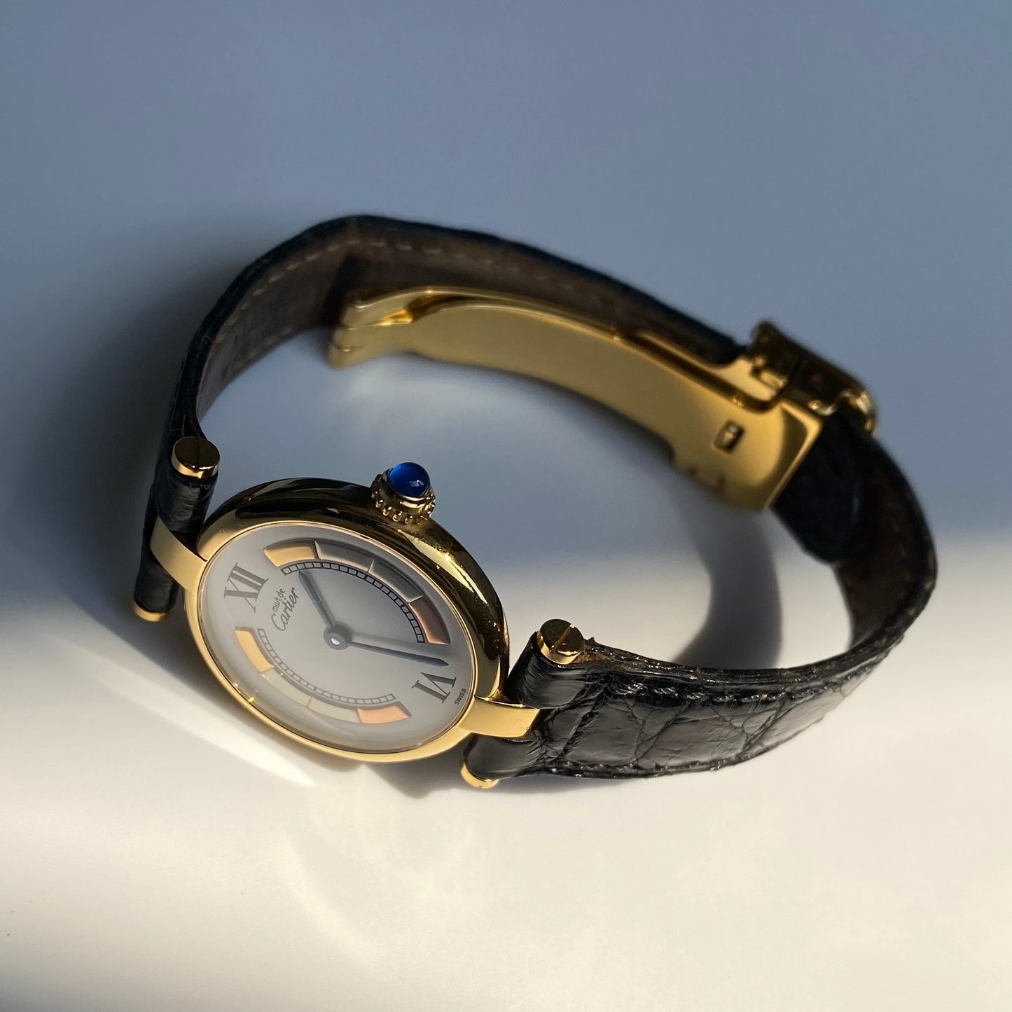 Cartier 1990s Must de Vendome Tree Gold Watch SM