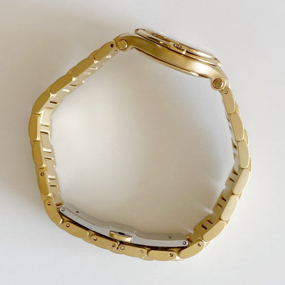 Gucci 1990s Date Gold Plated Watch
