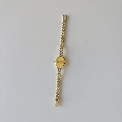 Tiffany 1990s 14K Oval Dial Cocktail Watch