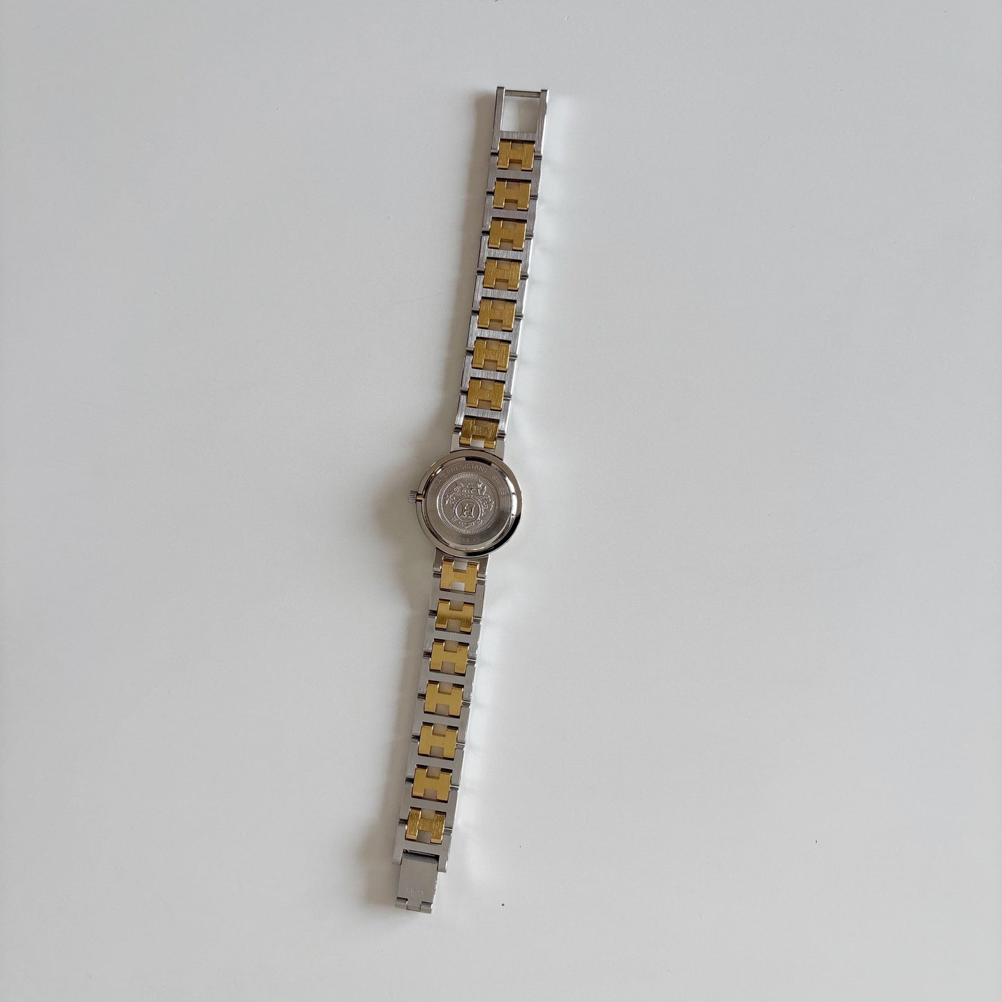 Hermes 1990s Clipper Two Tone Watch