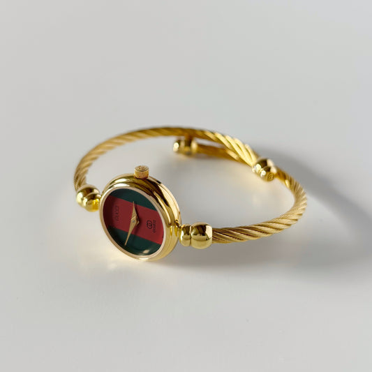 Gucci 1990s Cable bangle watch