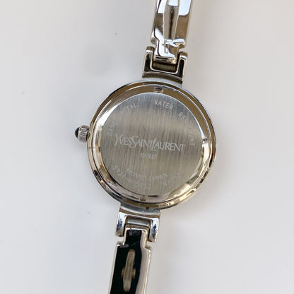 Yves Saint Laurent 1990s Round Dial Bangle Watch