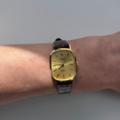Rolex 1975 Cellini 18K Case Manual Wind Watch