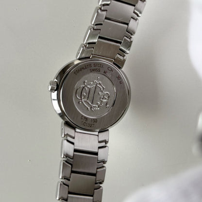 Dior 1990s Oval Dial Stainless steel Watch