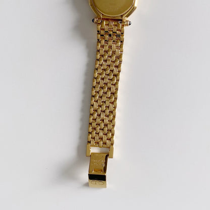 Dior 1990s Octagon Gold Plated Watch