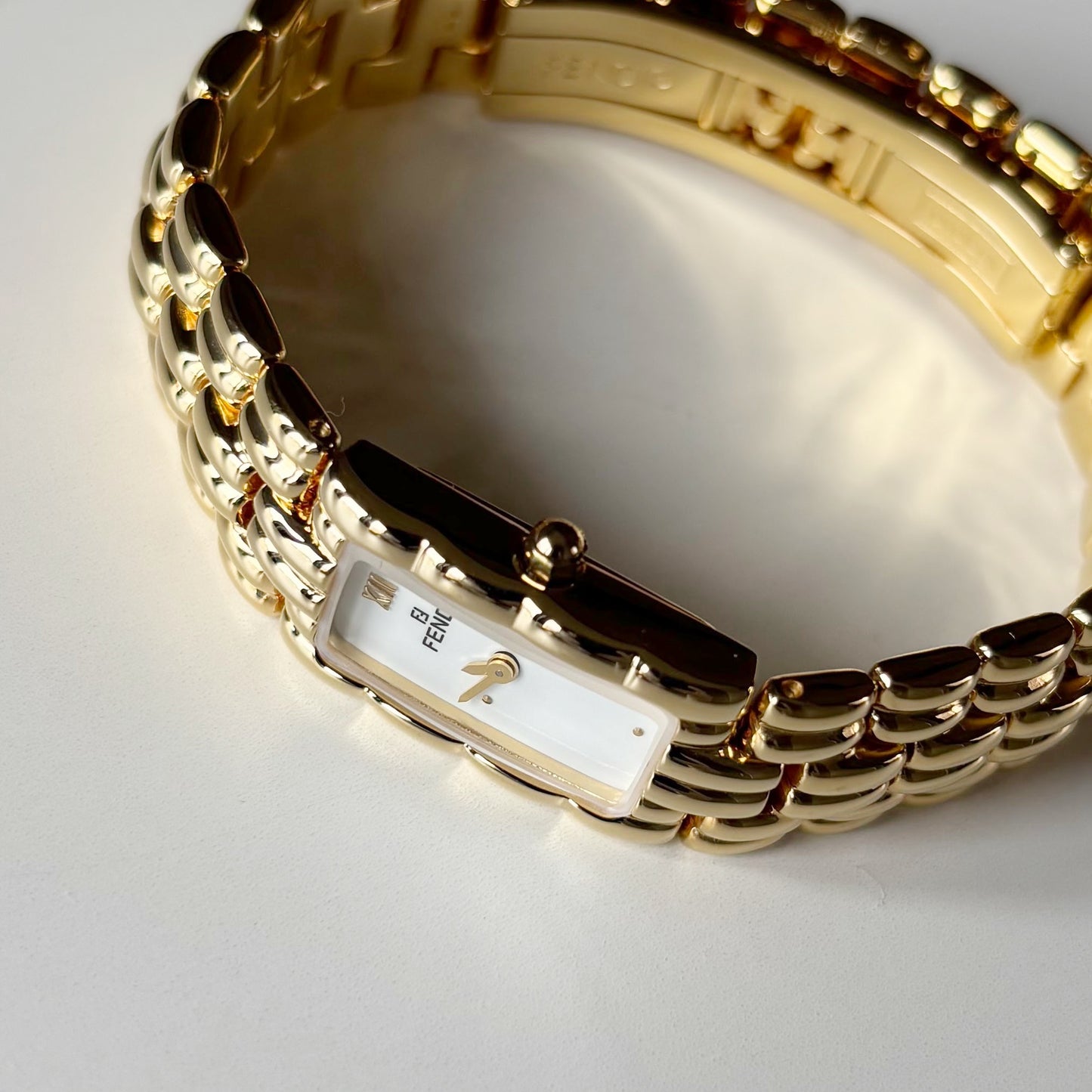 Fendi 1990s Gold Plated Watch