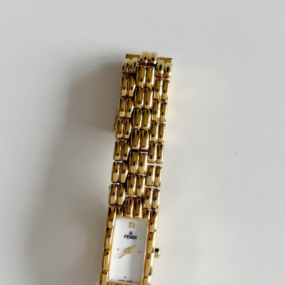 Fendi 1990s Gold Plated Watch