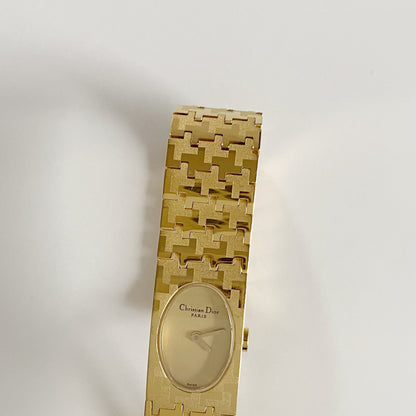 Dior Early 2000s Miss Dior Gold Plated Watch