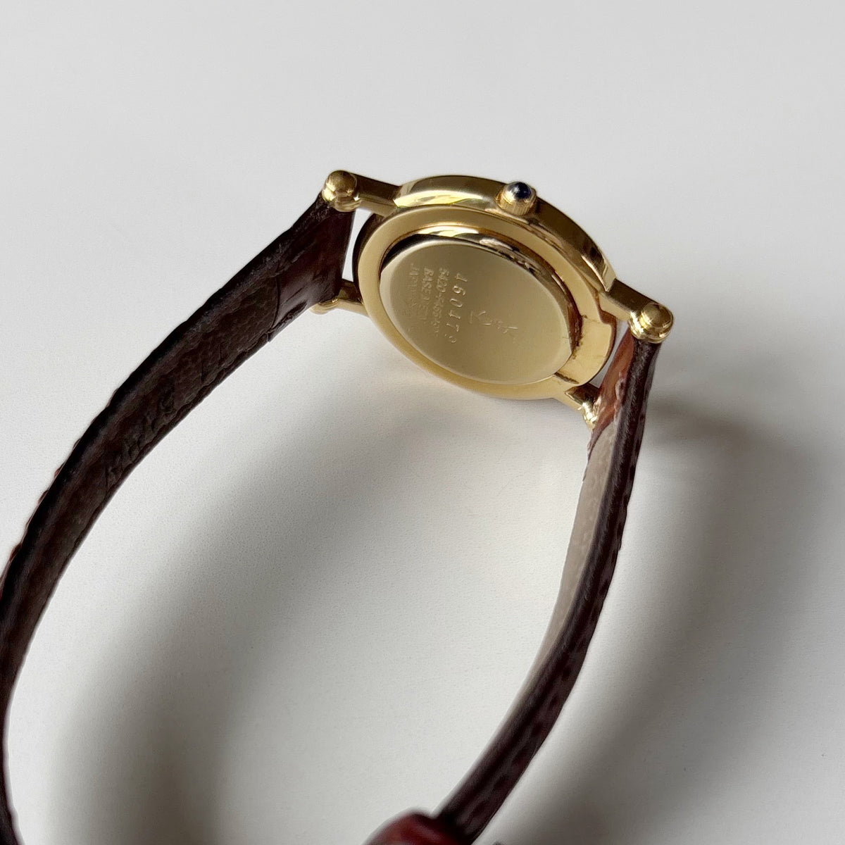 Yves Saint Laurent 1990s Round Dial Gold-Plated Watch